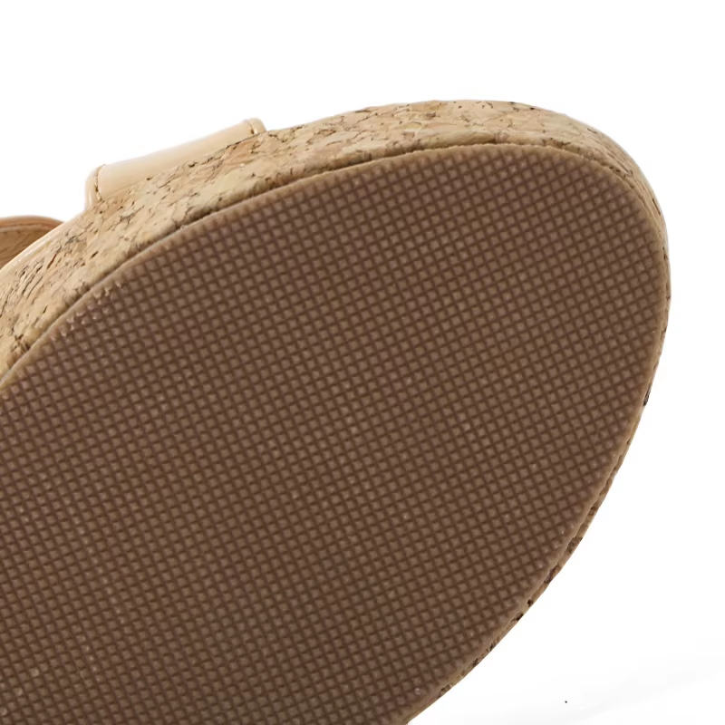 Women Slippers Sandals Wedge Heel Thick Bottom Platform Flip Flop Cross Strap Ultra High Heel Wooded Mule Slide Shoes - Image 5