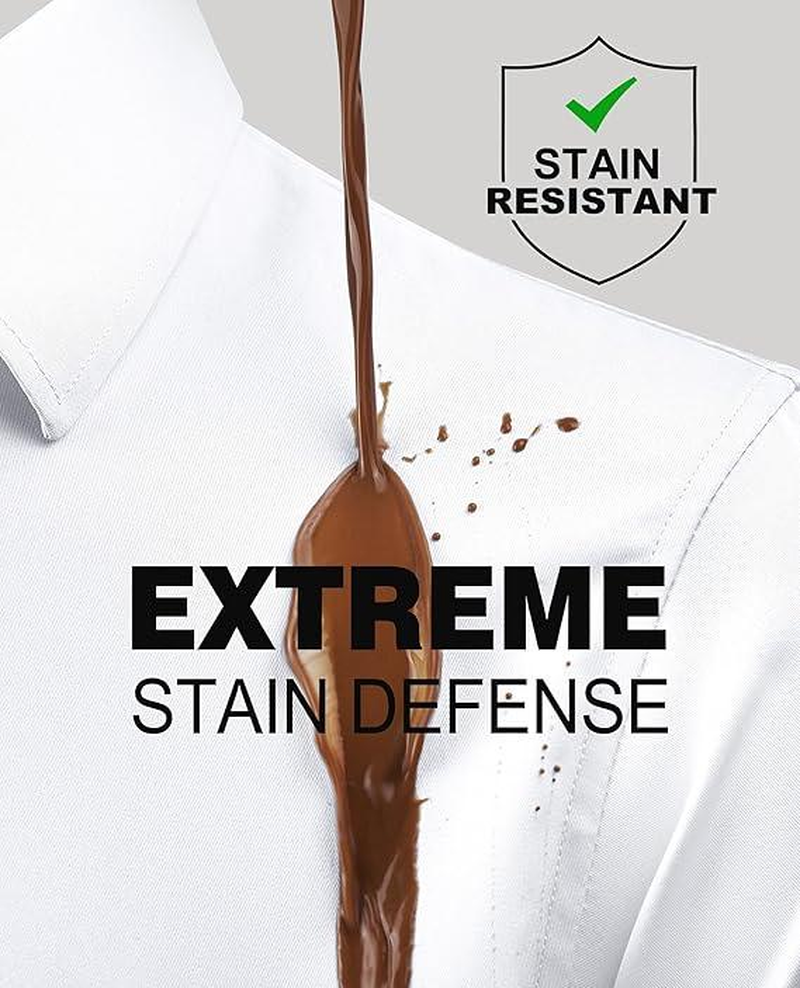 3-Pack Alimens & Gentle Stain Sheild Dress Shirts for Men Slim Fit Mens Dress Shirts Long Sleeve Button down Shirt Men Shirts Top Menswear - Image 8