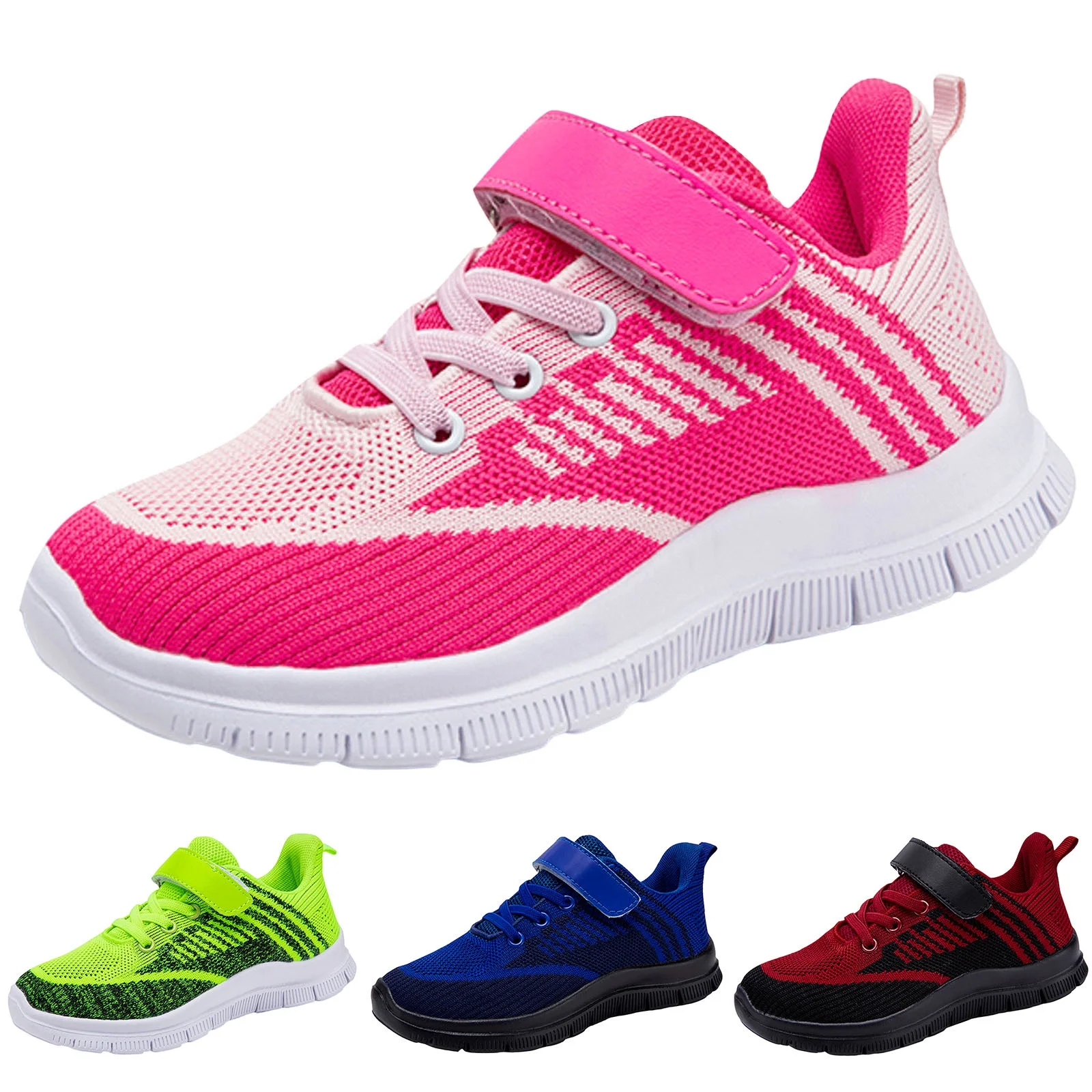Sneakers for Boys Girls Fashion Autumn Children Girls Sports Shoes Flat Thick Bottom Lightweight Non Slip Kid Running Shoes(Red,12) - Image 20