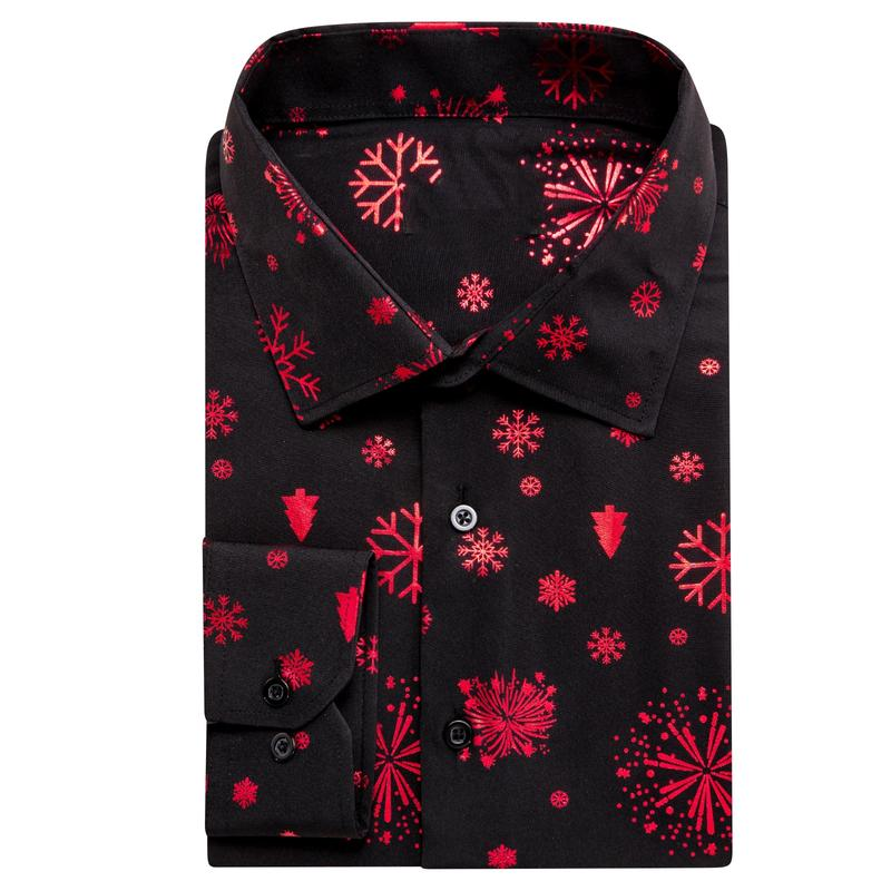 Mens Christmas Shirt Long Sleeve Button down Xmas Shirts for Funny Holiday Party Outfit - Image 6