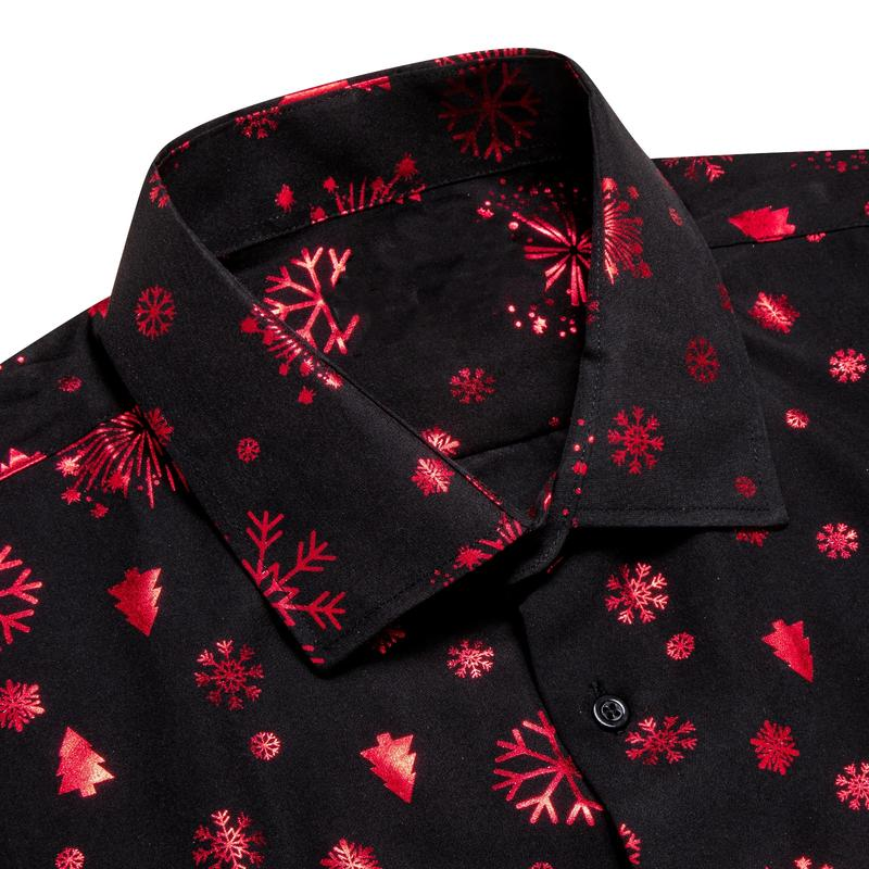 Mens Christmas Shirt Long Sleeve Button down Xmas Shirts for Funny Holiday Party Outfit - Image 19