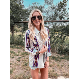 The Panhandle Western Button down (White Mix)