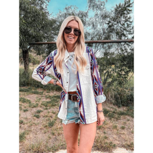 Alternative view of The Panhandle Western Button down (White Mix)