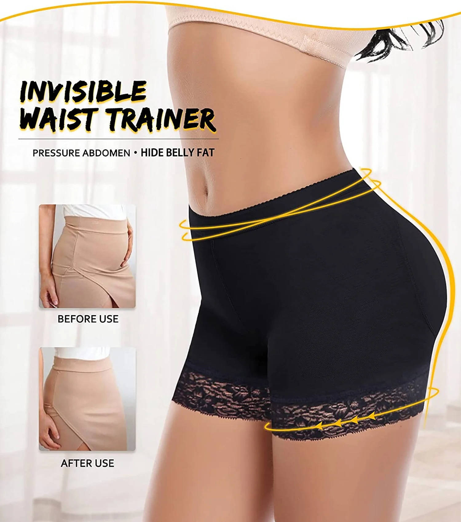 Womens Fake Buttock Butt Lifter Padded Panties Enhancer for Female - Image 8