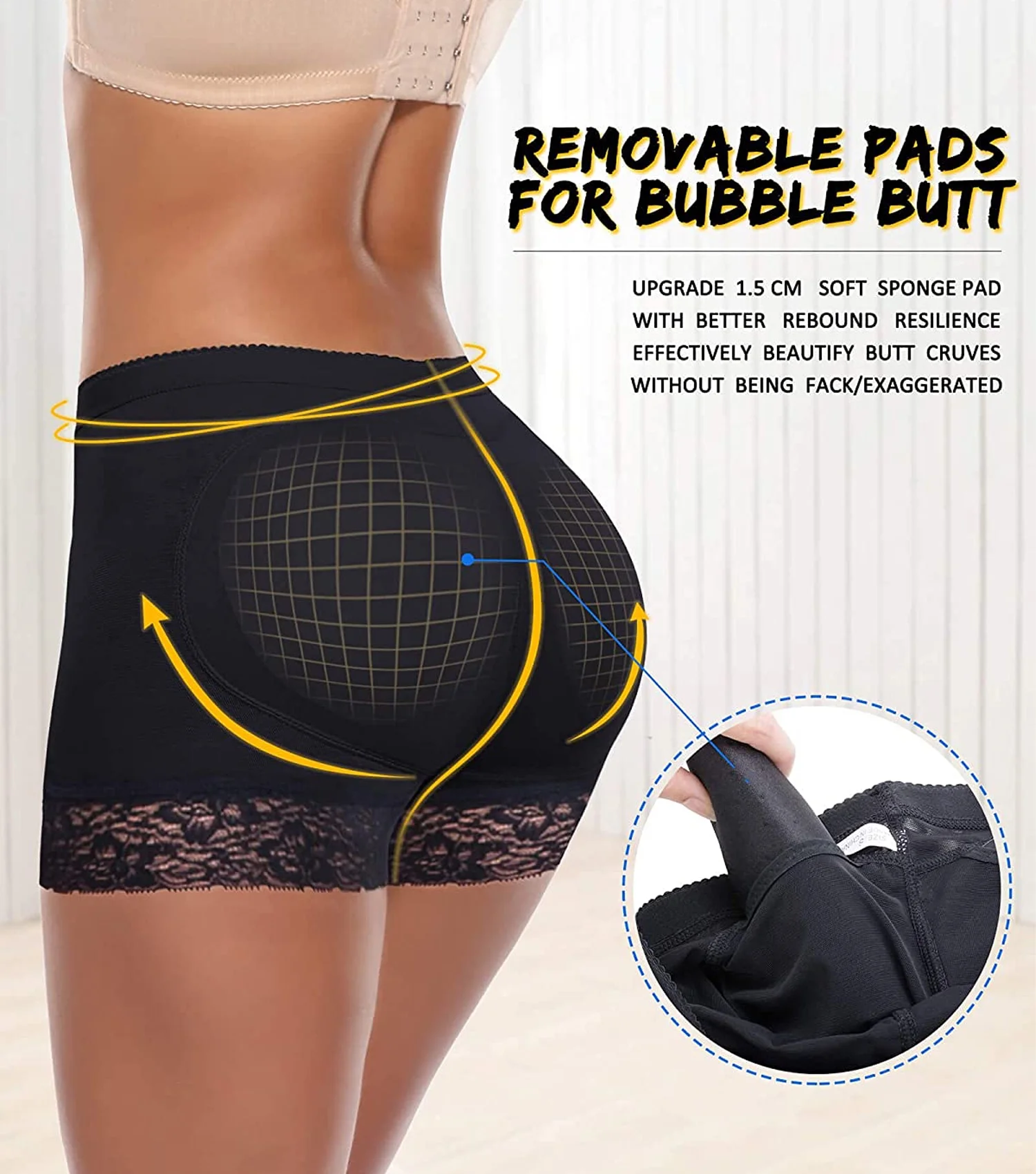 Womens Fake Buttock Butt Lifter Padded Panties Enhancer for Female - Image 7