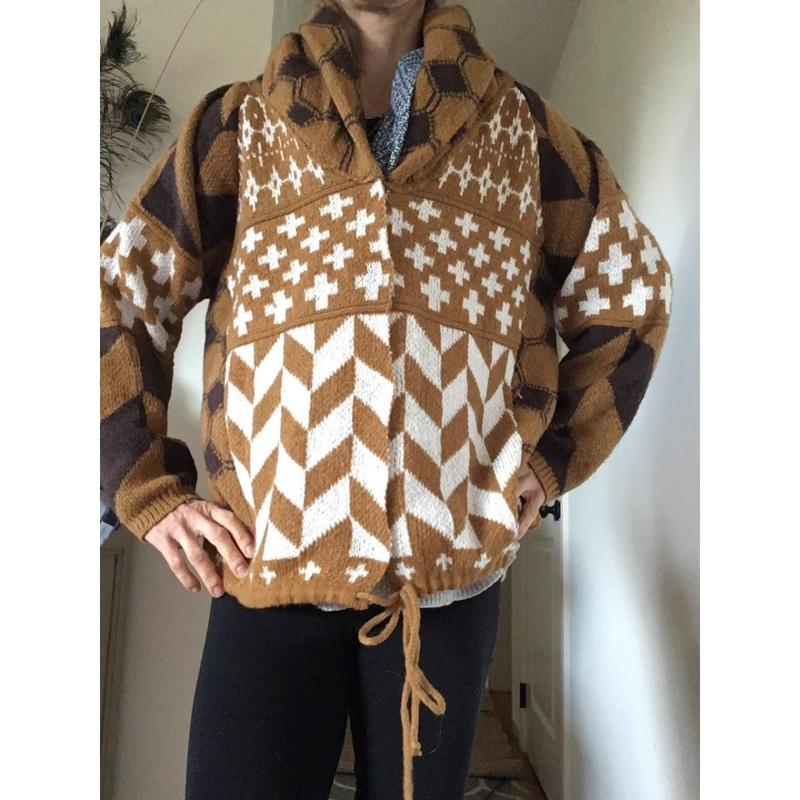 Yeokou Women Fall Sweater Cardigans Graphic Button down Collar Knitwear Long Sleeve Oversized Y2K Print Coats - Image 17