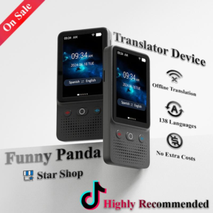 Al Language Translator Device | No Additional Charges | Translation Does Not Require a Signal Source | Translate 138 Languages with Wifi | Translation Multi-Language Touchscreen Translator